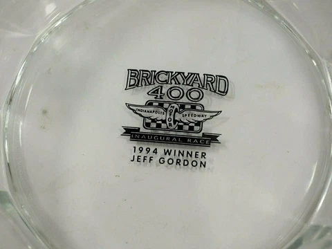 Brickyard 400 Inaugural Race 1994 Winner Jeff Gordon Libby Duratuff Glass Bowl Cover