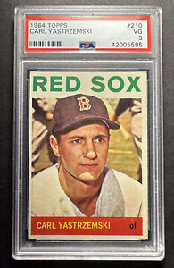 1964 Topps #210 Carl Yastrzemski PSA 3 VG Boston Red Sox HOF