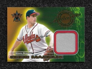 2000 PACIFIC VANGUARD GAME WORN JERSEY #2 GREG MADDUX BRAVES 1:120 PACK INSERT - Picture 1 of 1