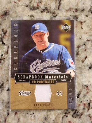 Camiseta deportiva 2005 (PADRES) UD retratos material álbum de recortes #JP Jake Peavy Foto 1 de 2