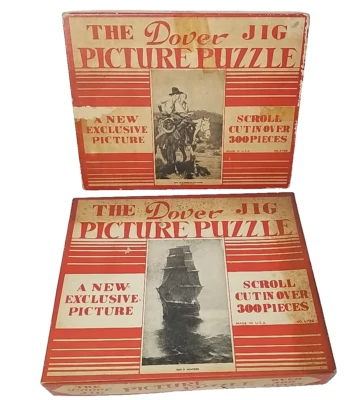 2 ПОЛНЫХ DOVER JIG пазлы - ковбой пара/доставка 300 + штук - Изображение 1 из 4