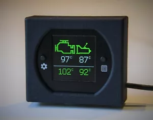 Digital Engine & Gearbox temp dash gauge - visual/audible overheating alarm - Picture 1 of 11