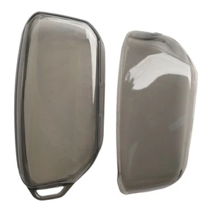 For BMW Key Fob Case Transparent Black Fits Various Push Button Models - Picture 1 of 14