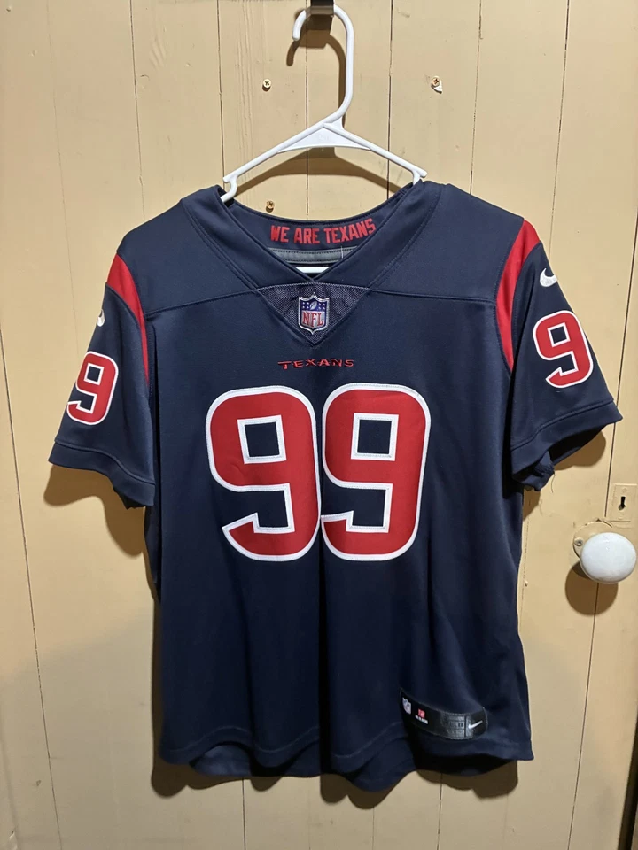Camiseta deportiva Nike On Field de los Houston Texans JJ Watt #99 para dama - talla L Foto 1 de 3