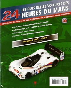 FASCICULE ALTAYA n°30 PEUGEOT 905 TOM KRISTENSEN 24h du MANS 1992-1993 - Imagen 1 de 1