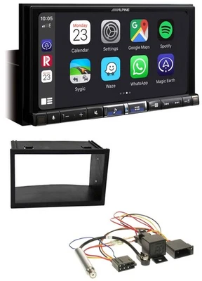 Alpine 2DIN DAB USB MP3 Bluetooth Autoradio für VW Golf 4 Passat Polo T4 Fox ISO - Bild 1 von 4