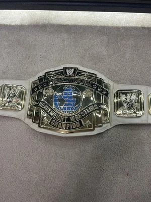 Cinturón de título conmemorativo intercontinental WWE firmado blanco, Shawn Michaels Foto 1 de 4