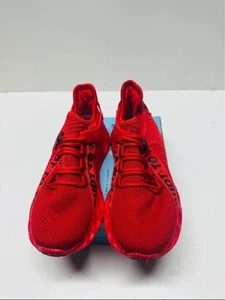 NEW - Damyuan Boys Sneakers. Size: 34. Color: Red. Lace Up with Pushbutton Lace - Picture 1 of 3