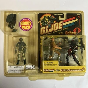 2002 Hasbro G.I. Joe VS Cobra Duke VS Cobra Commander Bonus Pack Factory Sealed - Picture 1 of 3