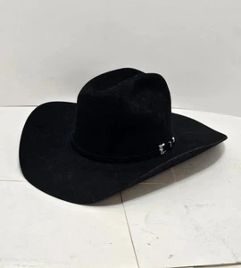 20x Cappello da Cowboy Resistol Nero Oro ~ 7 1/4 (58) ~ Autoconforme ~ Made in USA - Foto 1 di 20