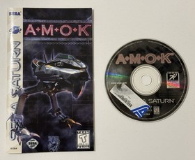 AMOK - (Sega Saturn) *Disc & Manual*