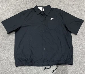 Nike Hemd Club Oxford Kurzarm Knopfleiste - Schwarz - FN3902 010 - Large (L) - Bild 1 von 8