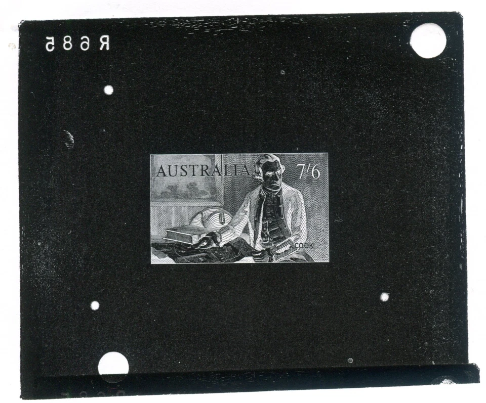 1963 AUSTRALIA COOK INTAGLIO STEEL PLATE PROOF - Image 1 of 1
