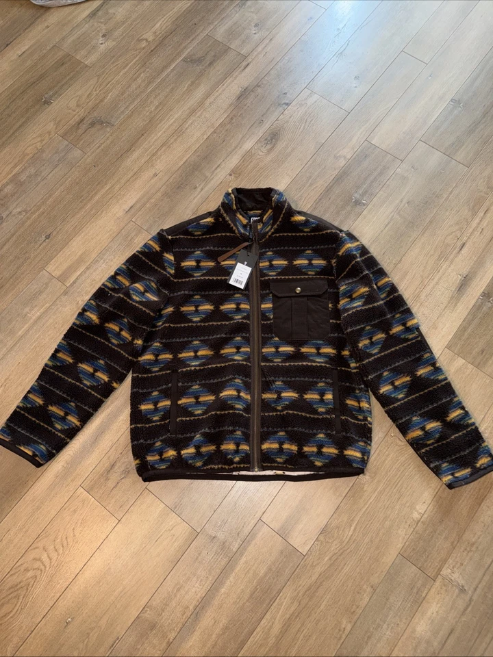 Chaqueta mediana a rayas aztecas marrón oscuro Frye Foto 1 de 4