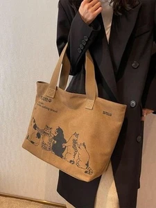 Spacious Canvas Tote Bag for Women – Zipper Closure, Durable, Classic Design Us - Picture 1 of 26