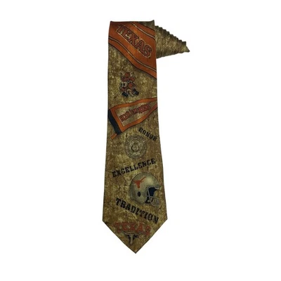 Corbata deportiva Eagle Neckwear Universidad de Texas en Austin Hook 'Em Horns Foto 1 de 4