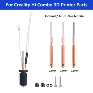 Kit Hotend amélioré pour buse tout-en-un Creality Hi Combo en acier trempé 0,4 mm - Photo 1/19