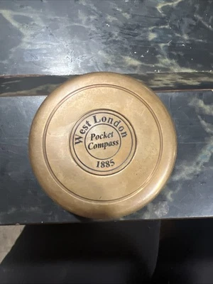 Brújula náutica de latón marítima antigua oeste de Londres vintage Foto 1 de 4