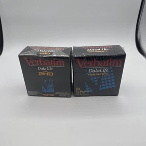 2 Floppy Verbatim DataLife alta densità 3,5" double face MF2-HD 10 bonus NUOVI - Foto 1 di 4