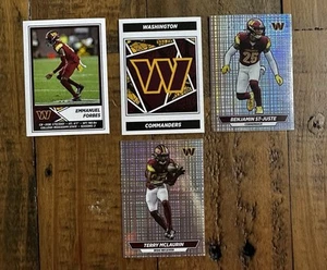 2024 Panini NFL Sticker TERRY MCLAURIN HOLOFOIL #356 BENJAMIN ST-JUSTE #360 RARE - Picture 1 of 10