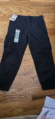 Wrangler NWT Cargo GAMER Pants Size 12 Husky (Waist 24x24 Inseam) PullOn Drawstr - Image 1 of 3