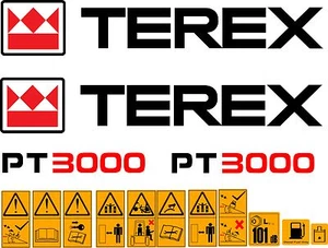 Terex PT3000 Dumper Zeichen - Bild 1 von 1