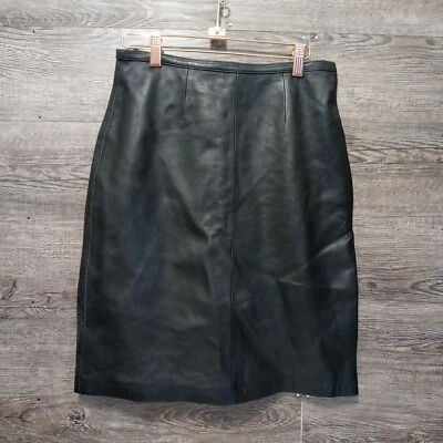 Falda de cuero negra Mixit Foto 1 de 4