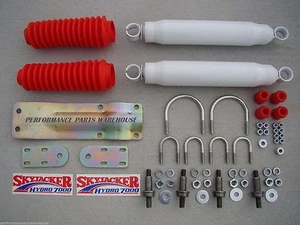 DUAL FRONT STEERING STABILIZER SHOCK KIT 59-79 FORD F250 F350 - Picture 1 of 5