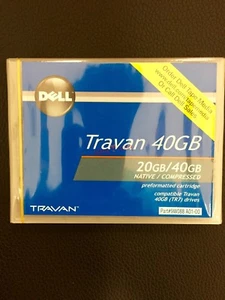 NUEVO cartucho de datos comprimidos genuino Dell 9W088 Travan 40 GB (TR7) 20/40 GB - Imagen 1 de 2