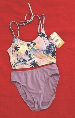Hobie 比基尼上衣,淡紫色泳裤,尺寸 M/7,8  — 第 1/2 张图片