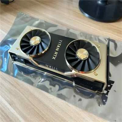 NVIDIA Titan RTX 24GB GPU GDDR6 PCIe 3.0 CUDA Graphics Video Card - Image 1 of 4