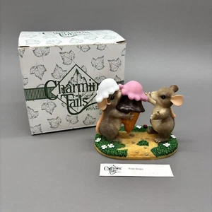 Figura de helado Charming Tails Triple Delight Dean Griff Fitz And Floyd 1999 - Imagen 1 de 9