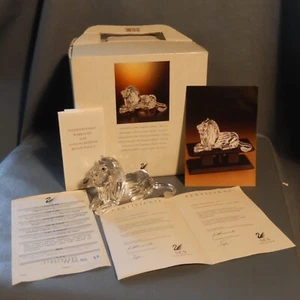 Retired Swarovski 1995 Annual Edition SCS Inspiration Africa LION Box COA - Picture 1 of 12
