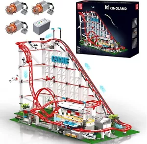 11014 Roller Coaster Building Blocks Kit, Amusement Park Landscape Model with D - Picture 1 of 5