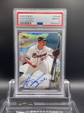 2020 Topps Finest Austin Riley Autograph PSA 10 Rare ￼