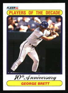 George Brett 1990 Fleer #621a  Baseball Card