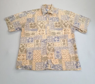 Half Moon Bay Shirt Adult Large Brown Button Up Casual Comfort Mens - Image 1 of 4