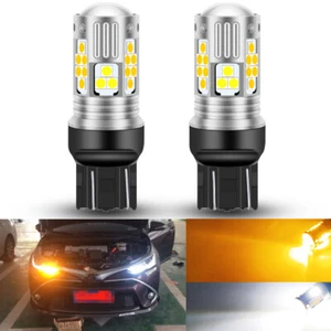Error Free Switchback LED Bulbs Turn Signal Light w/ DRL For Toyota Camry Yaris - Picture 1 of 12