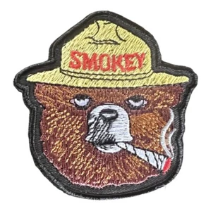 Smokey Bear Funny 420 Park Ranger Forest Fire Patch Vintage Style Retro Cap Hat - Picture 1 of 1