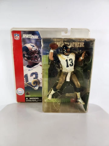 Kurt Warner Los Angeles Rams McFarlane Figure White Jersey #13 Yellowing Cover
