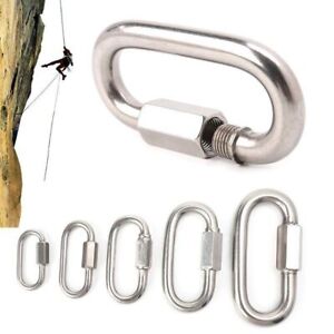 Lock Climbing Gear Carabiner Safety Snap Hook Carabiners Chain Connecting Ring