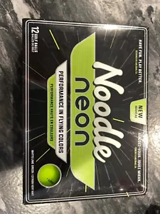 Noodle Neon Golf Balls Taylor Made Matte Lime Green 12 Pack - Sealed Box #2 - Picture 1 of 2