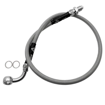 Steel Braided Front ABS Brake Hose BMW K1200LT; 34322332582/ BrakeHose582SS - Image 1 of 3