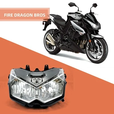 Conjunto de faros FDB transparentes para Kawasaki 2010 2013 Z1000 Z 1000 ZR1000 Foto 1 de 4