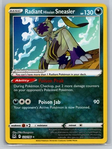 Radiant Hisuian Sneasler 123/196 Radiant Rare Lost Origin Pokemon TCG NM - Picture 1 of 2