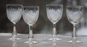 Lote de vasos de cristal con plomo Nick Nora diamante y ventilador fresa piña tallo TL - Imagen 1 de 21