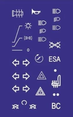 BMW R1100S, R1200C Stickers for Grips,  Aufkleber für Griffe - Image 1 of 3