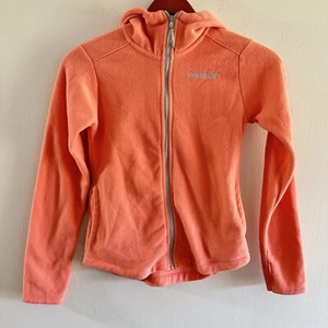 Sudadera con capucha naranja de lana con cremallera para niñas Avalanche M 10/12 - Imagen 1 de 4
