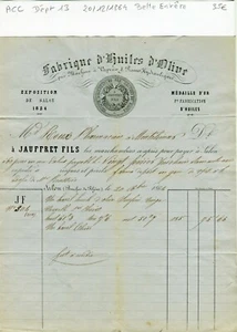 Dépt 13 - Salon de Provence - Belle Entête d'une Huilerie du 20/12/1864 A Voir ! - Photo 1/1
