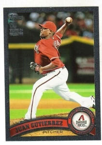 2011 TOPPS #291 JUAN GUTIERREZ BLACK #26/60 - Picture 1 of 1